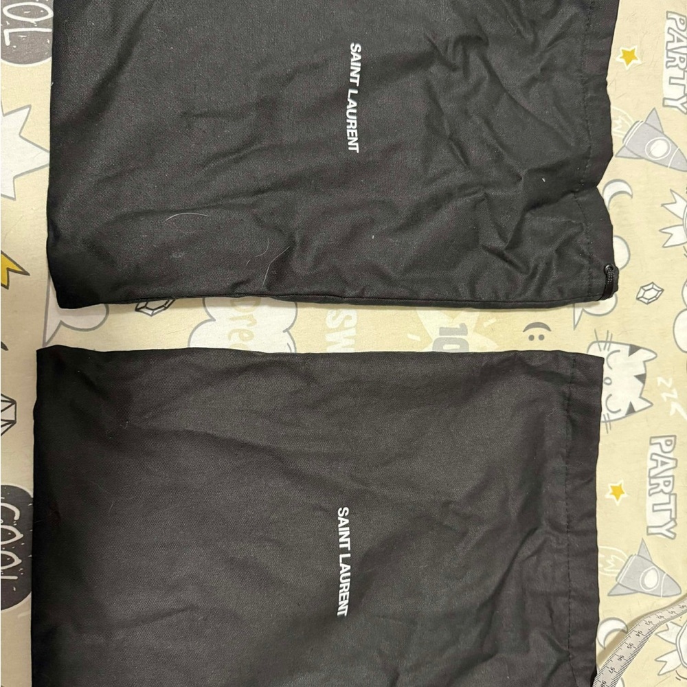 Saint Laurent Black Logo Dust Bags (one/each)